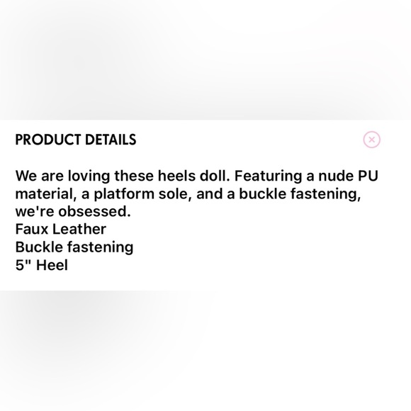 PrettyLittleThing NUDE Platform Strappy High Heels - Picture 10 of 10